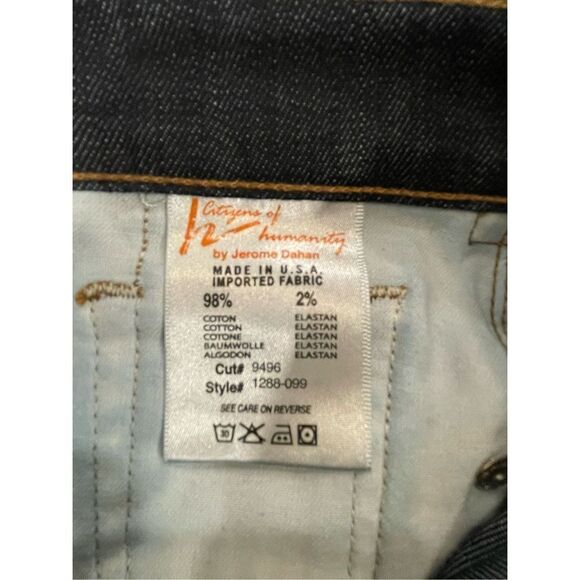 Citizens of Humanity Elson Medium Rise Straight Leg Jeans Dark Wash Women’s 29 - Picture 11 of 12